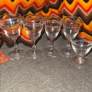 Vintage Bowler Hat Etched Cocktail Glasses - A Dapper Set!